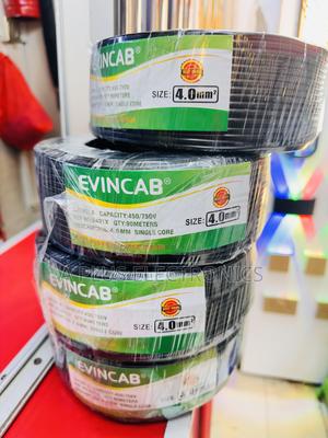 Evincab 4.0mm Single Core Cable 90m(Black) – Pure Original Copper - thumbnail 2