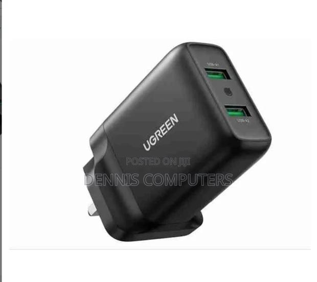 Ugreen Usb Fast Charger Uk (Black) - main view
