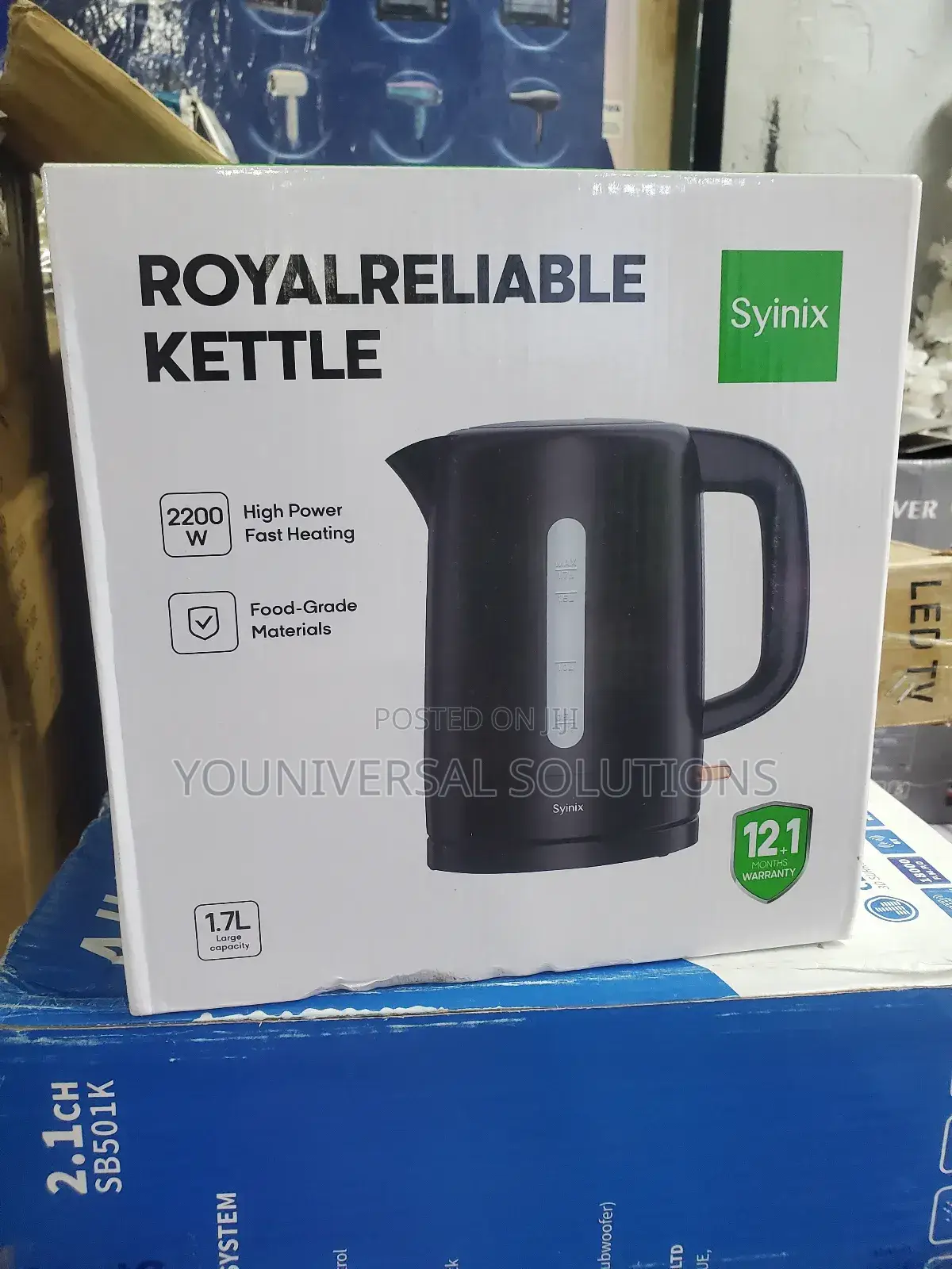 Water Kettle 1.7l
Syinix