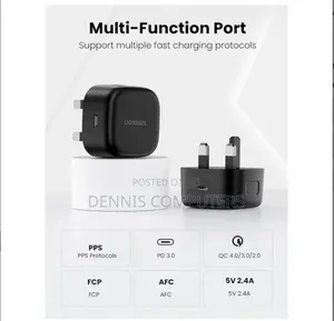 Ugreen Pd Fast Charger+Usb Cable Uk