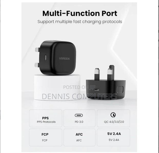 Ugreen Pd Fast Charger+Usb Cable Uk - thumbnail 2
