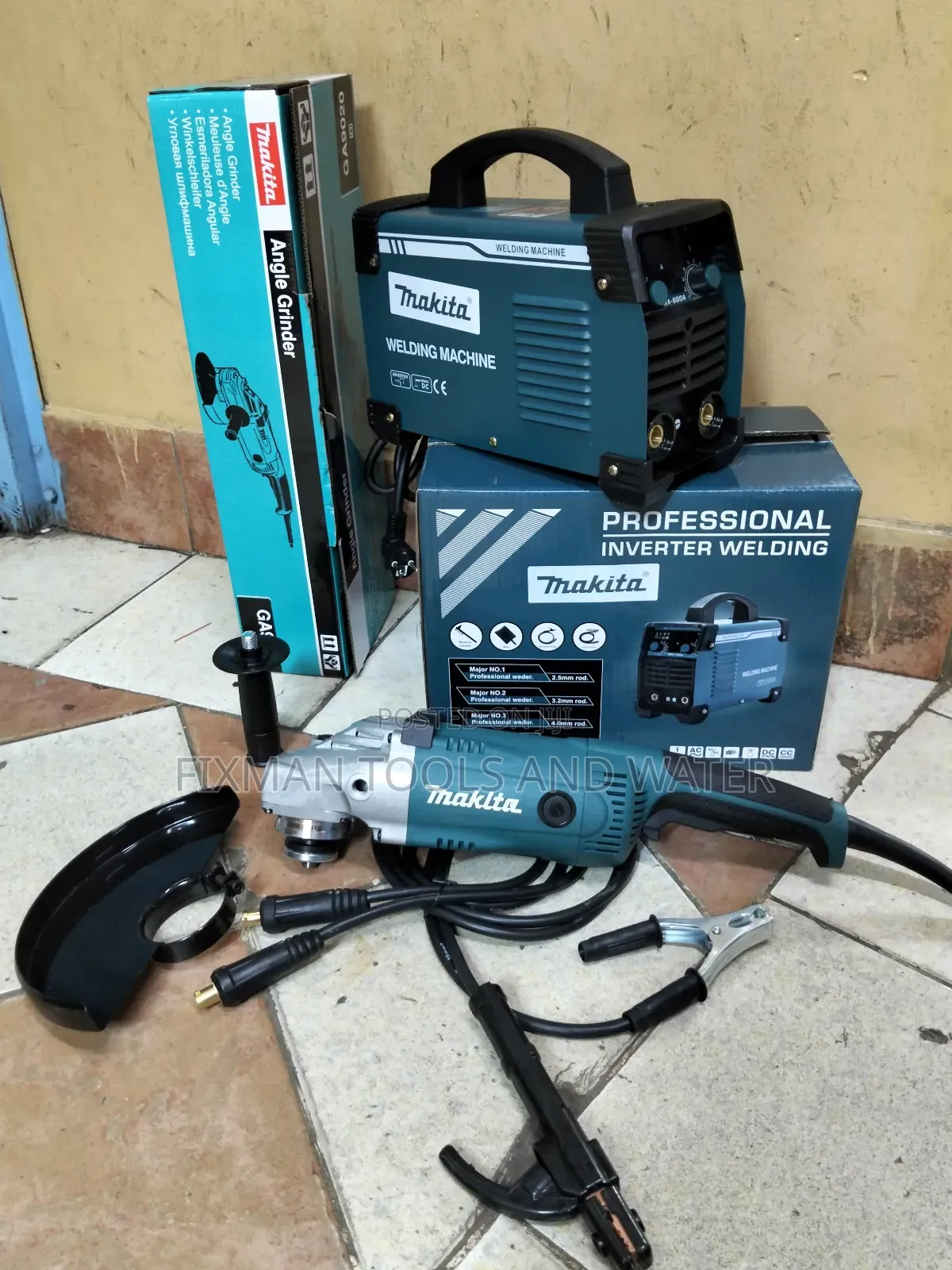 Designed Commercial Makita Welding Machine 500a + Angle Grinder 2100w