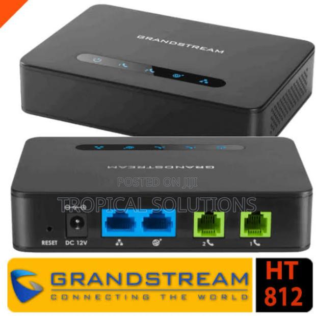Grand Stream Ht812 Voip Gateways Analogy Telephone Adapter - main view