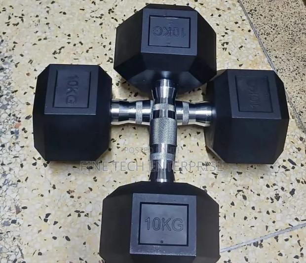 10kg Hexagon Dumbbell