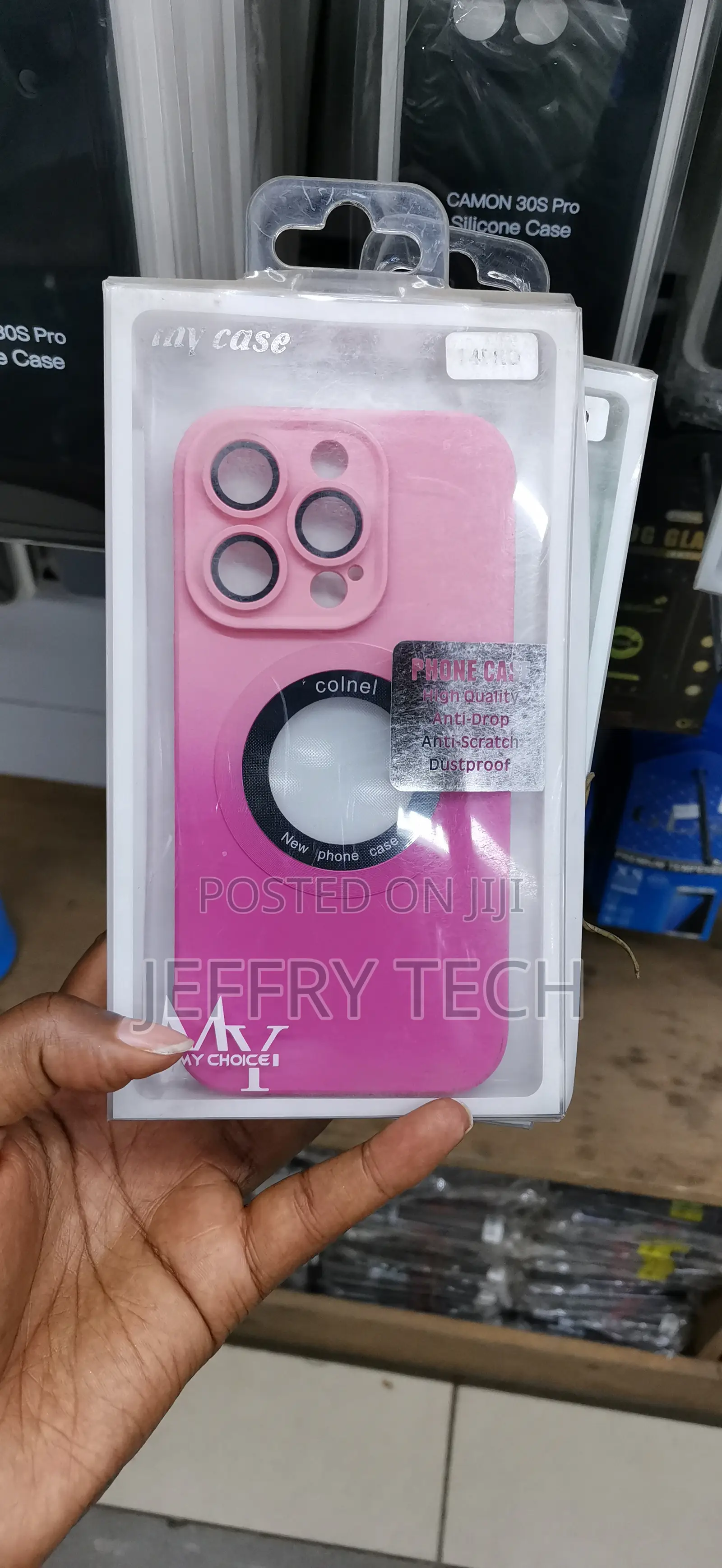 Sinky iPhone 14 Pro Magsafe Colnel Case With Lens Cover and Logo Cut