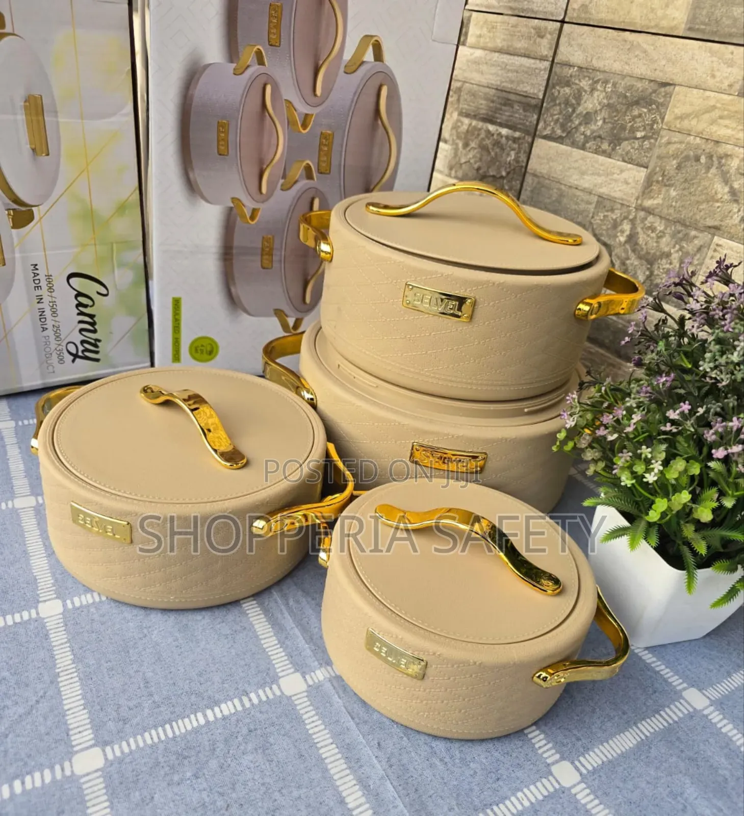 4 Pc Leatherite Hot Pot