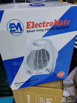 Electromate 1500w Fan Heater | 2 Heat Settings | Silent Operation