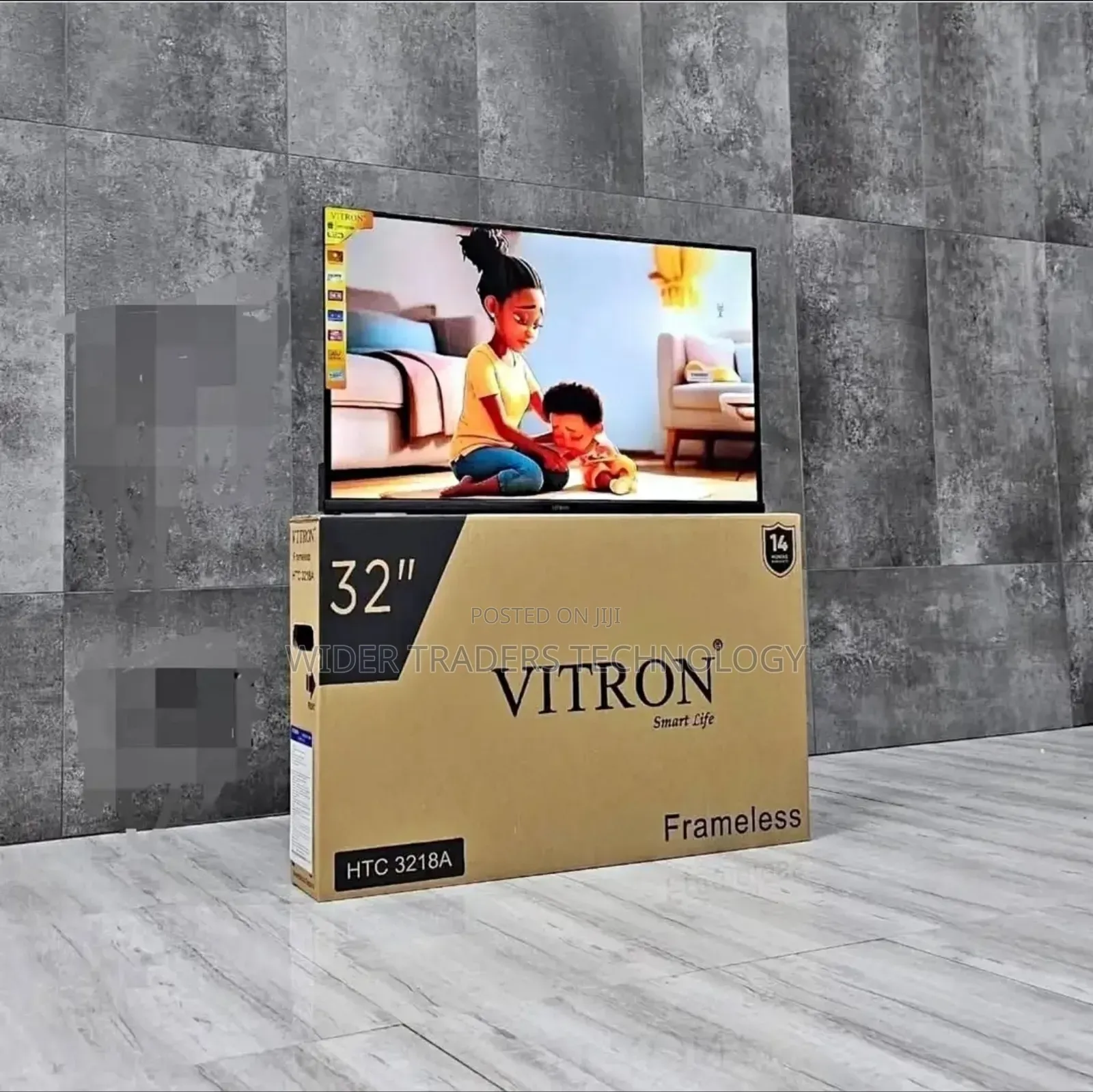 Vitron 32-Inch Frameless Digital Tv, Model HTC 3218a