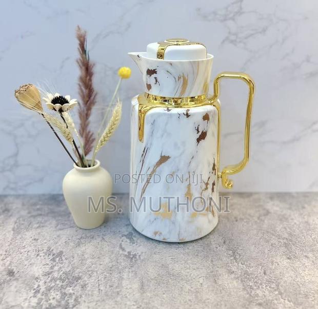 1 L Marble Pattern Elegant Vaccum Flask.