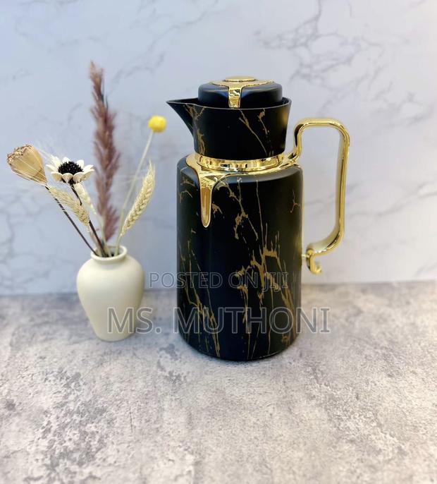  1 L Marble Pattern Elegant Vaccum Flask. - thumbnail 2