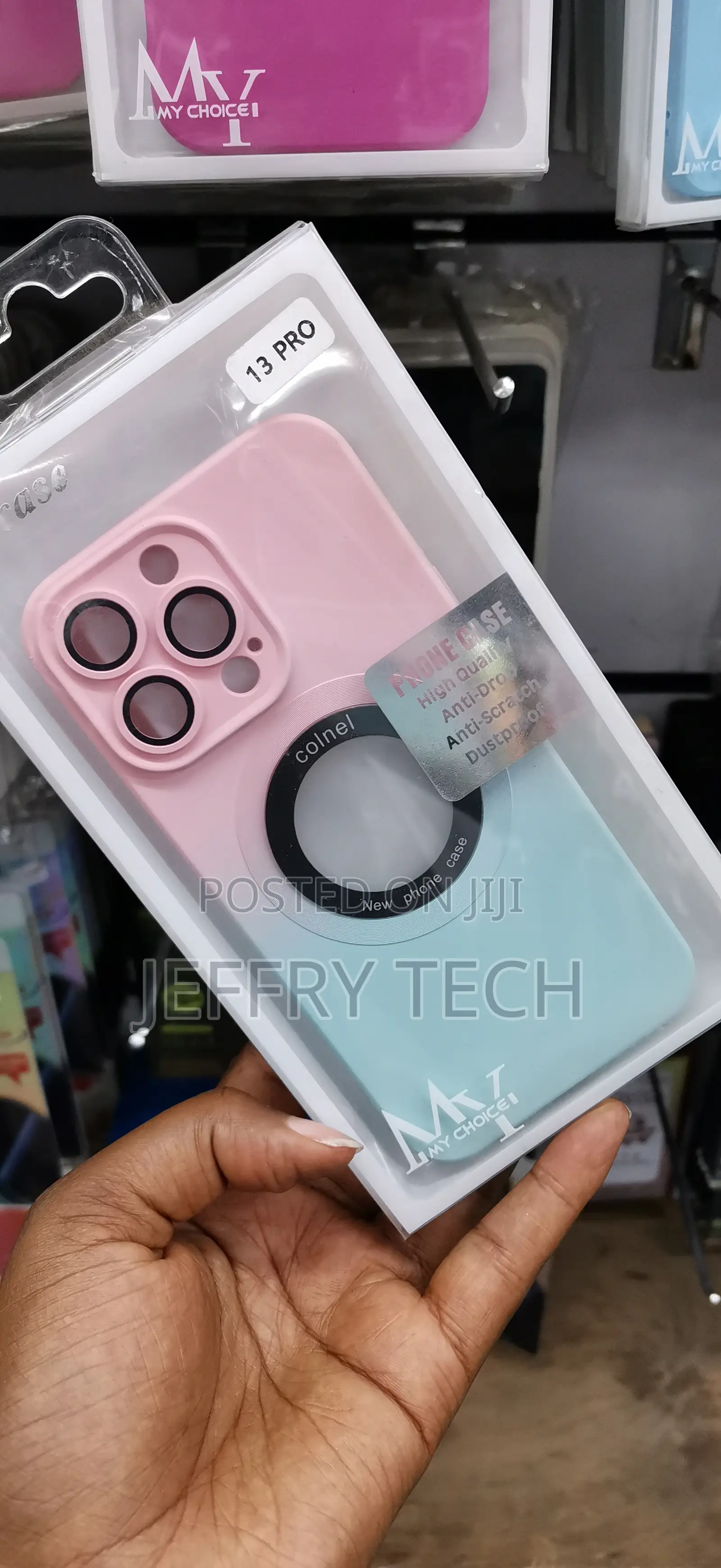 Asqe Magsafe iPhone 13 Pro Colnel Case With Lens Protector /Logocut
