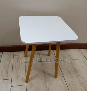 White Square Shaped Side Stool/Table