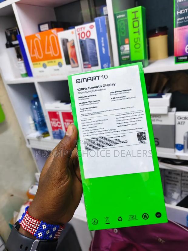 New Infinix Smart 10 64 GB Black - thumbnail 3