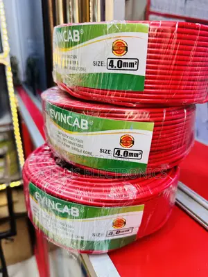 Evincab 4.0mm Single Core Wiring Cable 90m(Red) – Original Pure Copper
