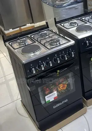 Black 50*55 Globalstar Jet 3+1 Standing Cooker With Electric Oven