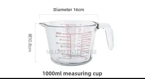 1000ml Glass Measuring Cup With Scale and Handle*