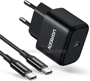 Ugreen Usb-C 25w Pd Charger With C-C 2m Cable Uk Black - Cd250