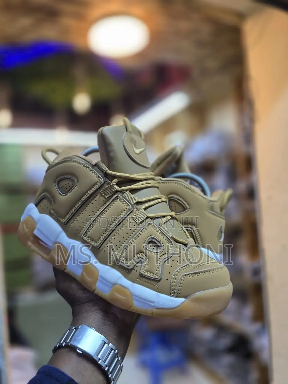 Nike Air More Uptempo '96 Premium 'Flax' / Older Kids Size 40-44