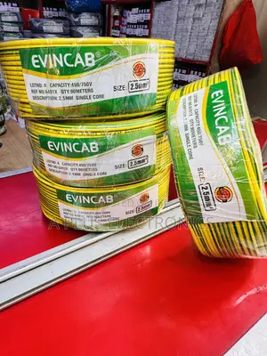 Evincab 2.5mm Single Core Wiring Cable 90m(Yellow Green) Conductivity