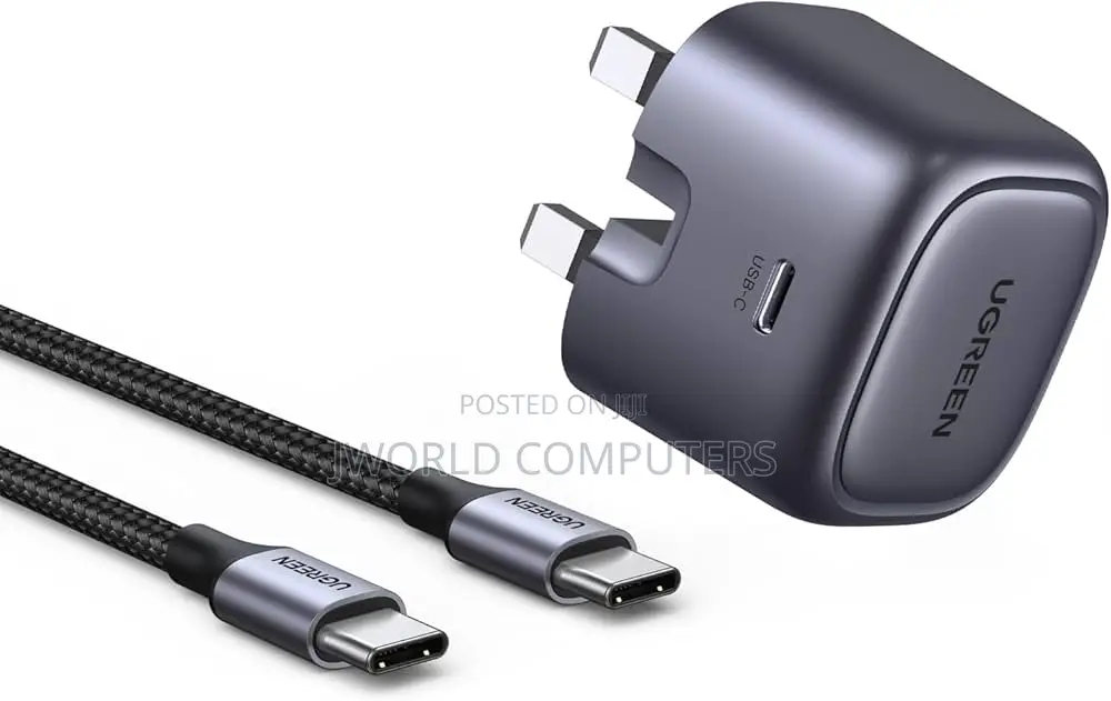 Ugreen Usb-C 67w Pd Gan Tech Power Adapter Uk+3 Dc Connectors