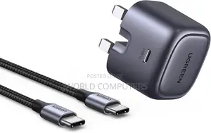 Ugreen Usb-C 67w Pd Gan Tech Power Adapter Uk+3 Dc Connectors