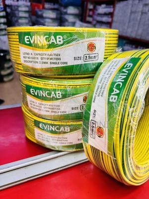 Evincab 2.5mm Single Core Wiring Cable 90m(Yellow Green)-Heavy Duty - thumbnail 2