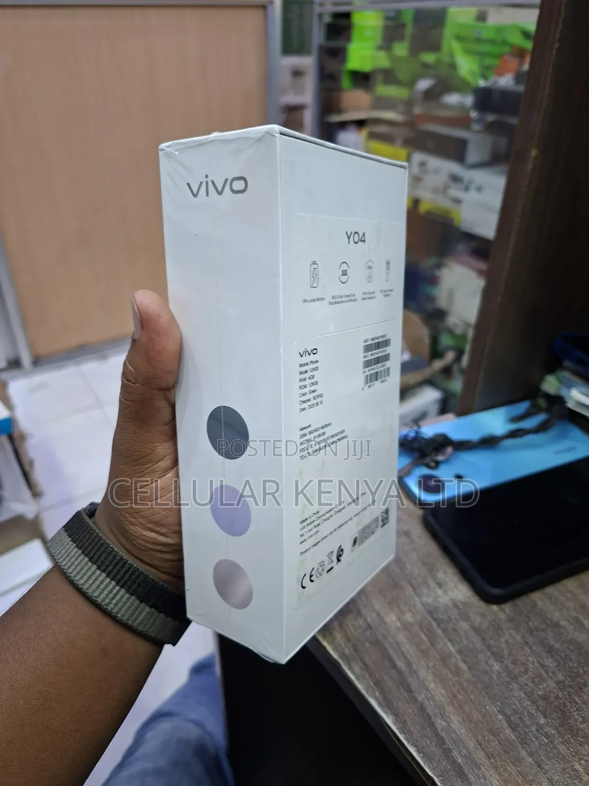 New Vivo Y04 64 GB Black