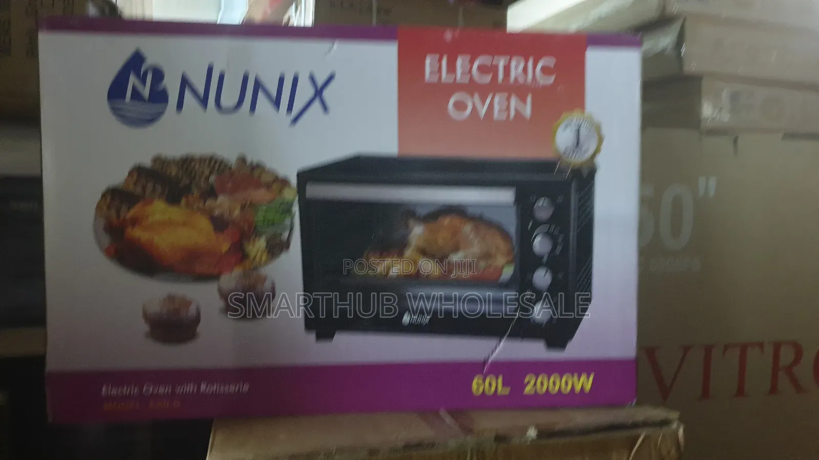 Nunix 60l Electric Oven With Rotisserie
