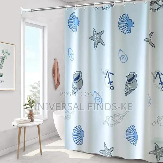 Shower Curtain With 12 Hooks - main view