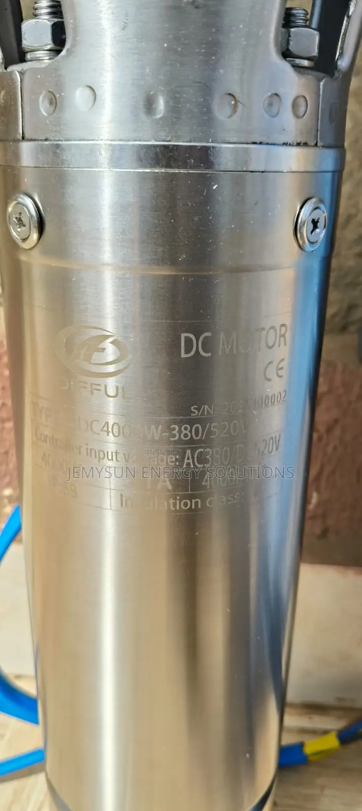 4kw Difful 36m*3/Hr 75m Head 4/6" Ac/Dc Solar Pump With S/S Impeller