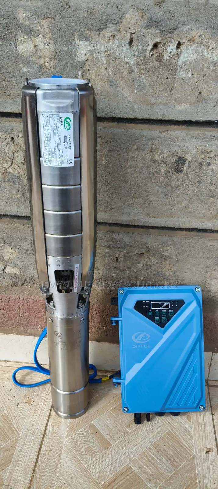 4kw Difful 36m*3/Hr 75m Head 4/6" Ac/Dc Solar Pump With S/S Impeller