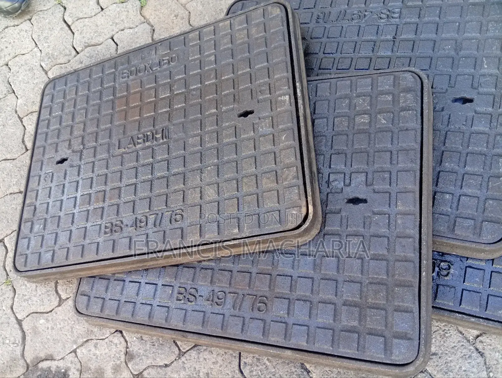 Manhole Cover Cast Iron 600by 450