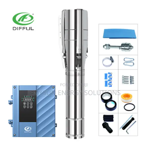 4kw Difful 36m*3/Hr 75m Head 4/6" Ac/Dc Solar Pump With S/S Impeller
