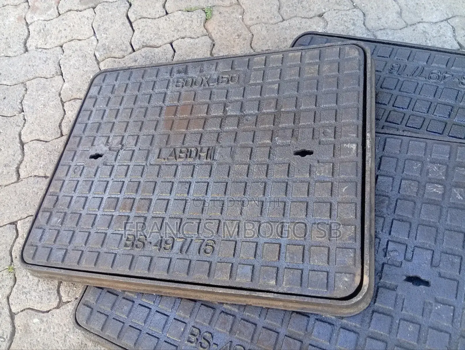 Manhole Fitting Manhole Cover 450by 600 Cast Iron New