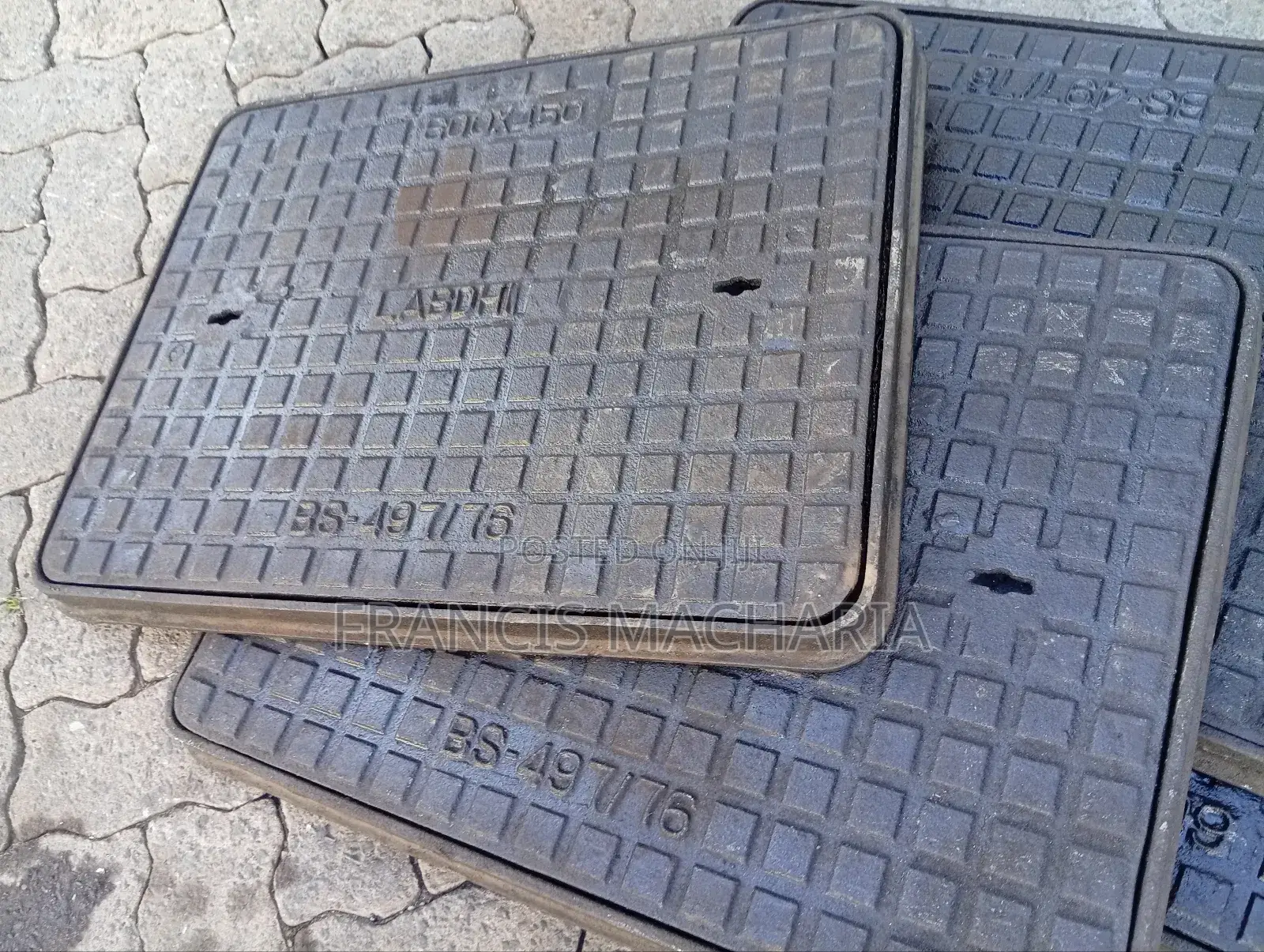Manhole Fitting Manhole Cover 450by 600 Cast Iron New
