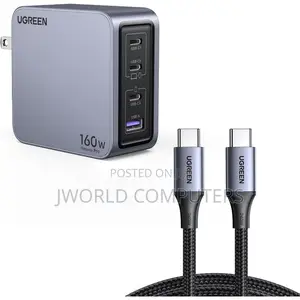 Ugreen Nexode Pro 160w 4-Port Gan Fast Charger Uk Grey