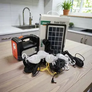 Dat at-9011b Portable Solar Lighting Kit With 3w Led Bulbs and Torch