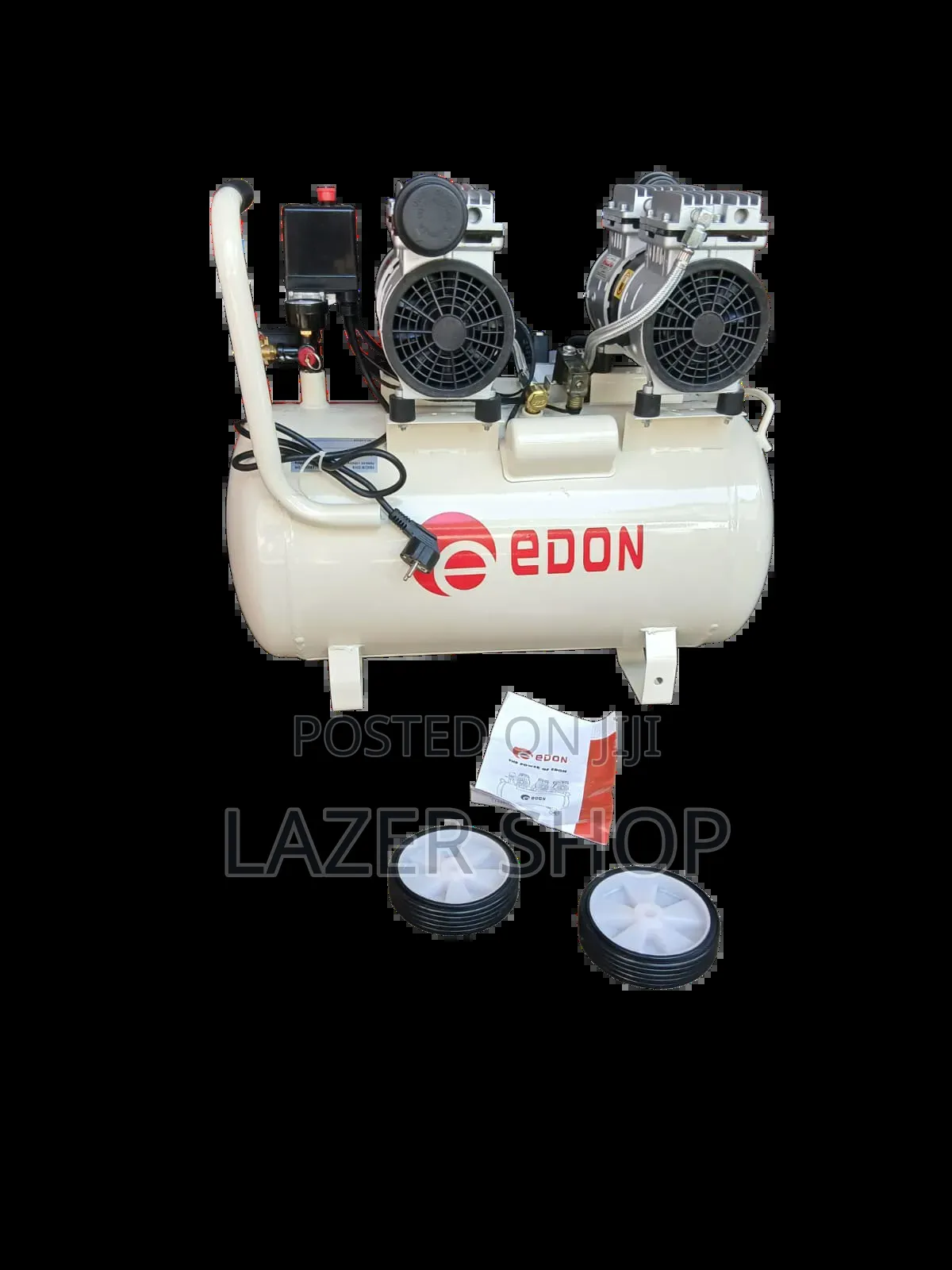 Edon Silent Compressor With 2 Motors 50l