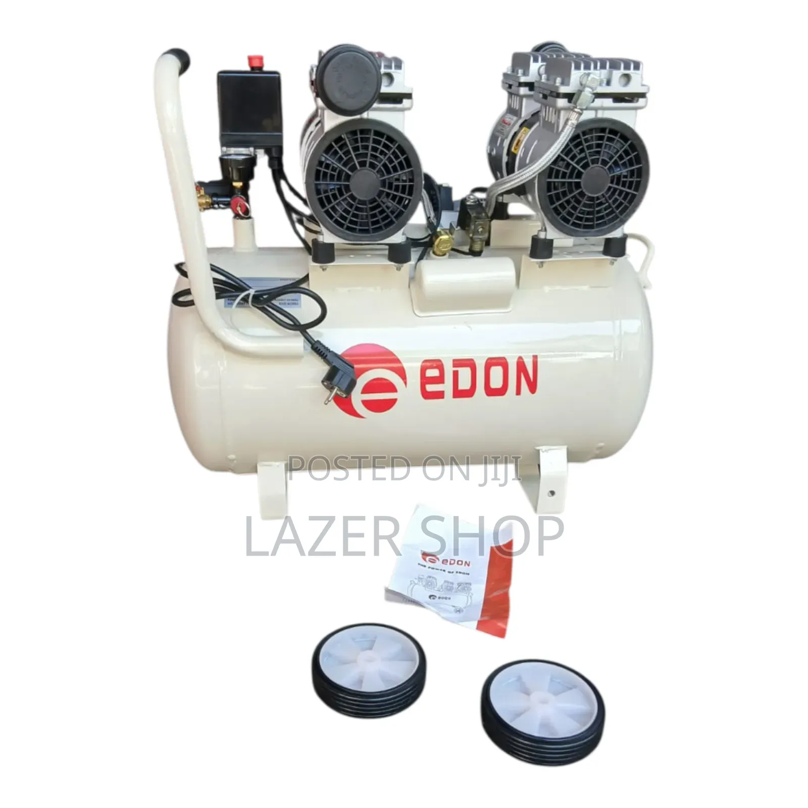 Edon Silent Compressor With 2 Motors 50l