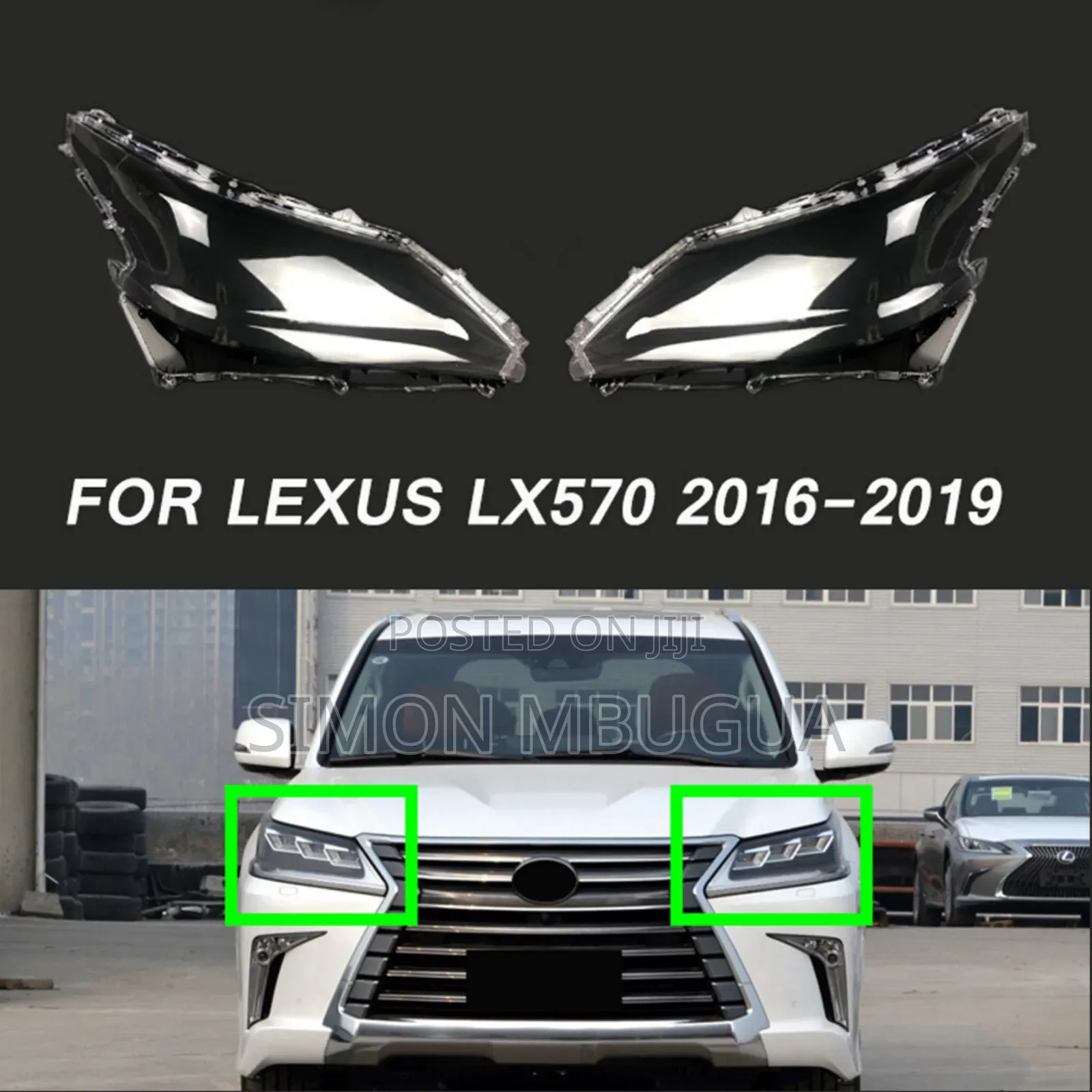 Lexus Lx570 (2016-2017) Headlight Lens