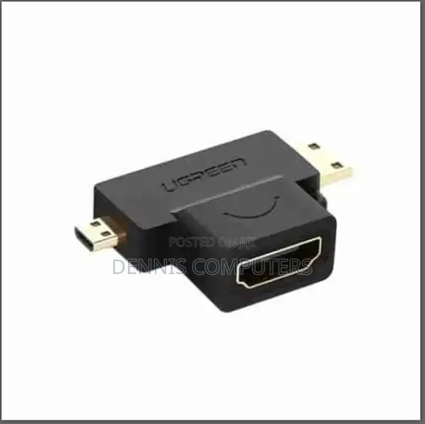 Ugreen Mini Hdmi Male to Hdmi Female Adapter (Black)