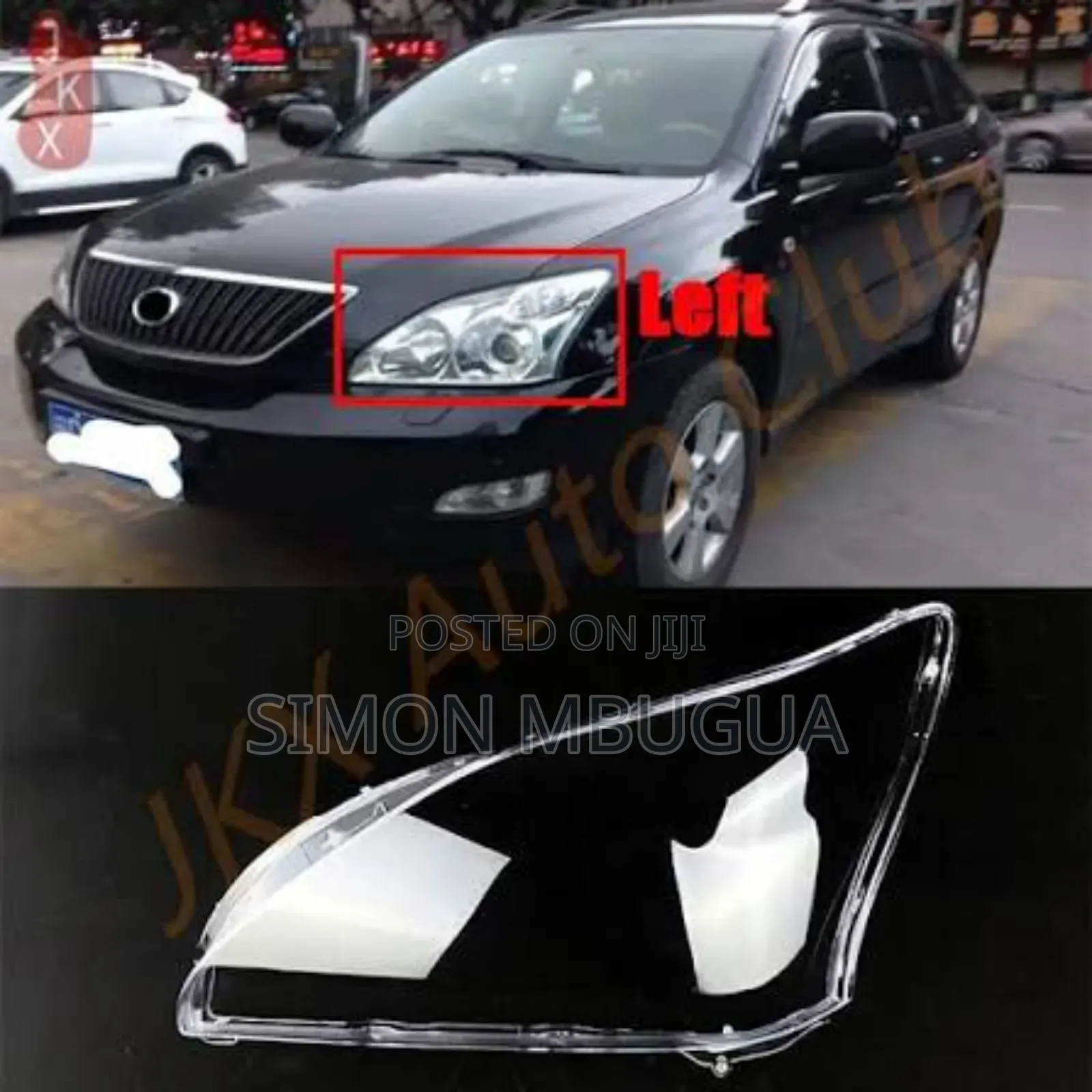 Lexus Rx330 Headlight Lens