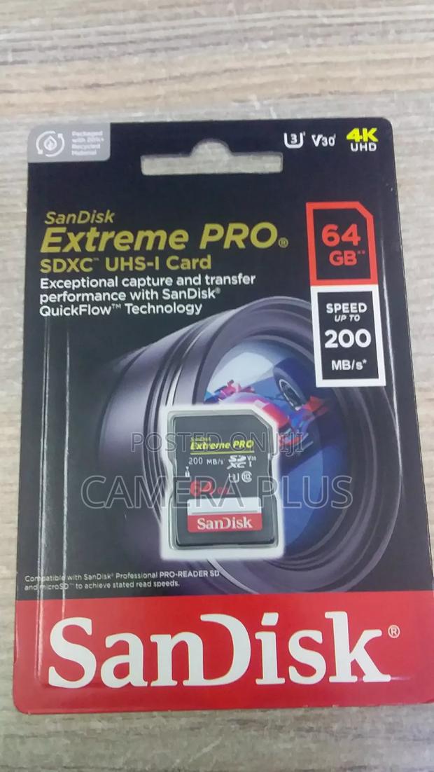 Sandisk Camera Memory Card 64gb