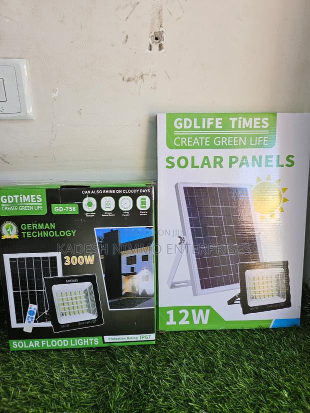 Gdlife Times 300w Solar Flood Light – Ultra Bright