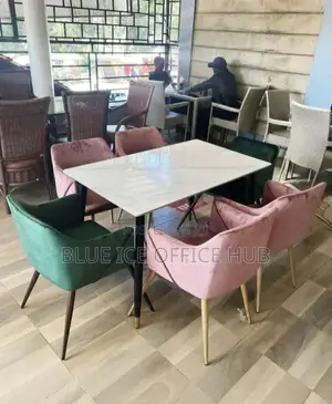 Modern Marble Dining Table and Chairs