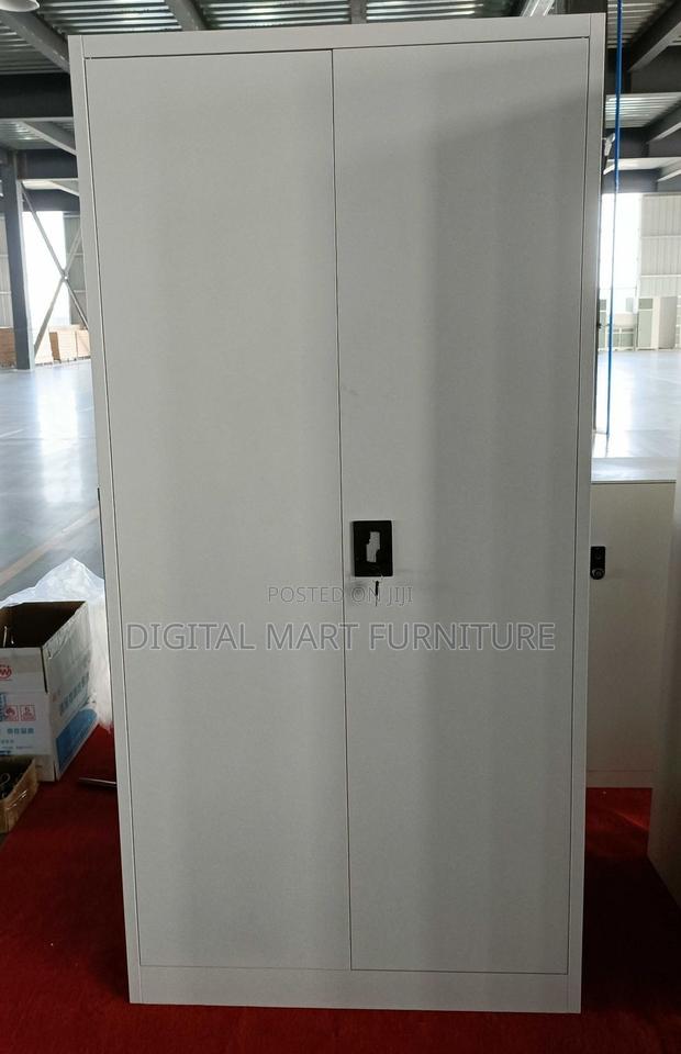 White Two Door Steel Teachers Lockable Cabinet - thumbnail 5