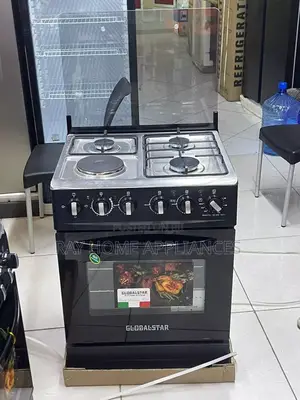 Black 60*60 Globalstar Jet 3+1 Standing Cooker With Electric Oven