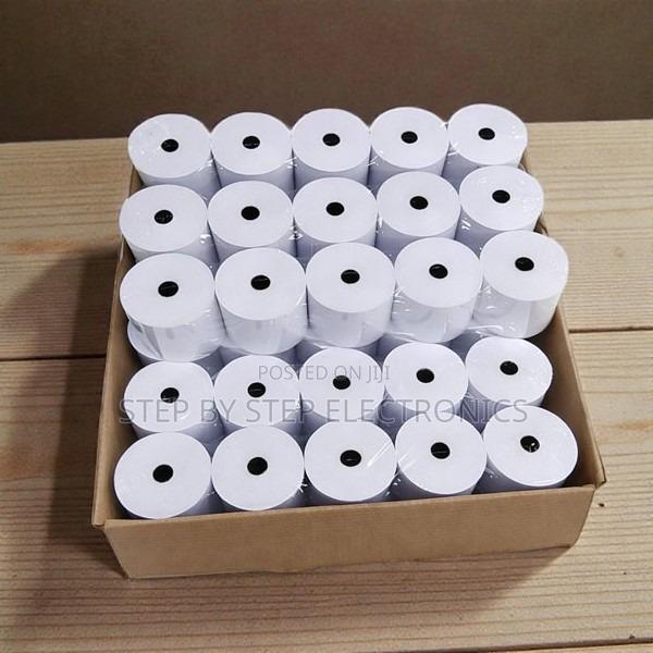 50 Pieces 80x80mm Thermal Paper Roll Premium-Grade Thermal Coating