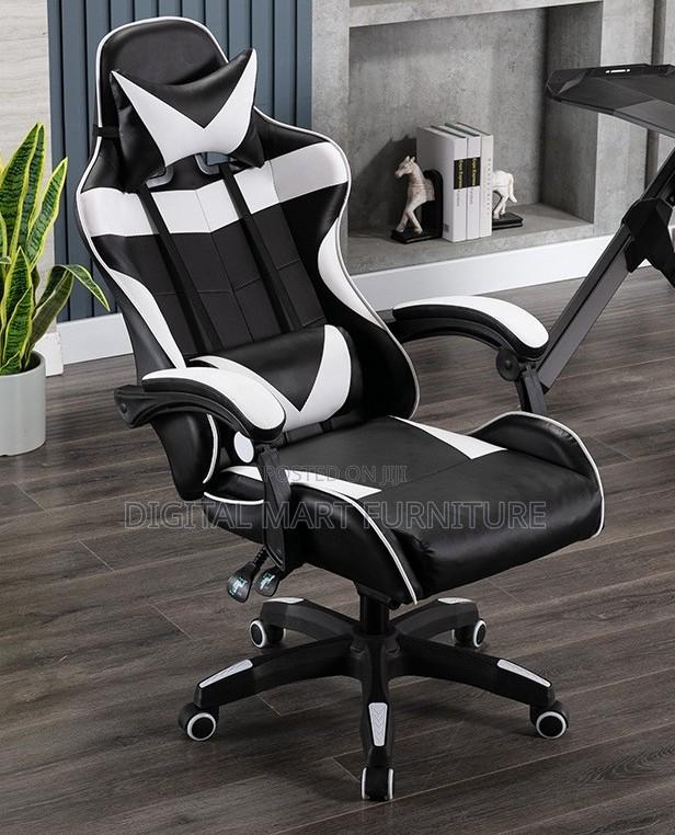 Red Gaming Reclining Chair With Rolling Legs - thumbnail 7