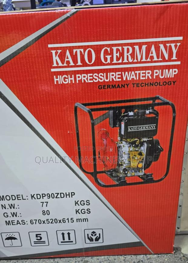 Strong 16hp Kato Diesel High Pressure Water Pump - main view